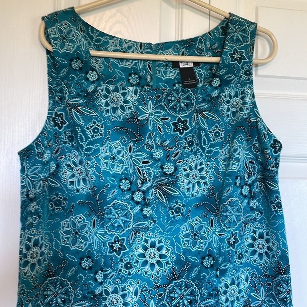 Women’s Studio 1940 Sz 12 Tank MIDI Sleeveless Dress boho summer lightweight